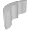 Ekena Millwork 5-in. W x 12-in. D x 12-in. H Ozark Architectural Grade PVC Knee Brace BRCP05X12X12OZK - alternate 2
